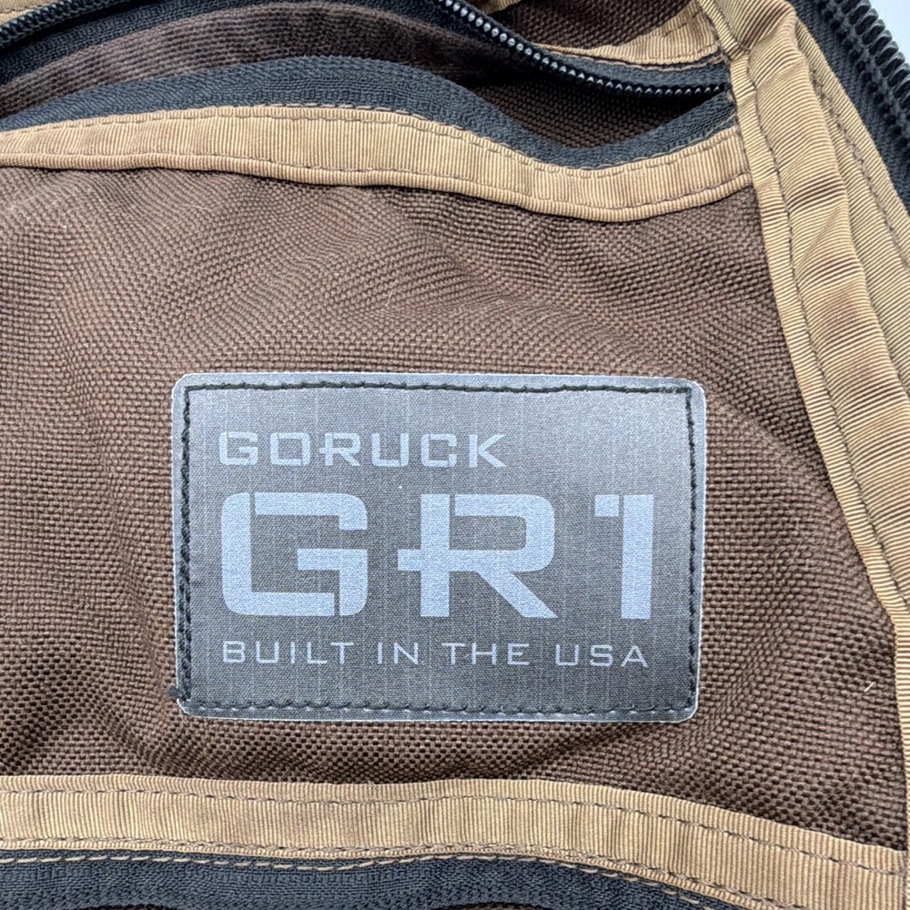 GORUCK GR1 21L Tactical Backpack Nylon Zip Fits 15" Laptop Brown/Tan Java - Picture 7 of 8